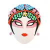 Máscara Facial de Ópera de Pequim em EVA Estilo Chinês para Crianças Bolsa de Materiais Criativos Feita à Mão Adesivo