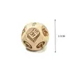 Dados de Madeira Natural, Dados de Madeira Sólida Esculpida de 12 Lados, Dados de Madeira em Branco, Dados Multifacetados com Números, Itens de Lazer e Entretenimento para Jogos de Tabuleiro