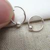 Cuentas sueltas de plata esterlina s925, cuentas cuadradas, accesorios de bricolaje hechos a mano, pulsera de cuerda roja, anillo, joyería para la oreja, cuentas de transferencia