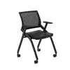 Silla de entrenamiento plegable transfronteriza, silla de reunión de negocios de fábrica con tablero de mesa, silla de estudio para proteger la cintura con reposabrazos, silla de oficina