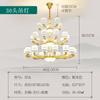 Novo lustre de cobre novo estilo chinês grande sala de estar lâmpada duplex edifício Villa três andares de quatro andares Jade lâmpadas domésticas