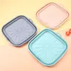 Alfombrilla plegable de silicona de grado alimenticio para freidora de aire, bandeja para hornear, olla de silicona, air fry, superventas transfronteriza