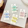 Lindo Pasador de Pelo con Lazo de Fresa de Colores de Dongdaemun, Pinza sin Costuras, Dulce Pinza Acrílica para Flequillo, Accesorio de Pelo Lateral para Mujeres