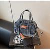 Bolsa Jeans Transfronteiriça para Mulheres Verão 2025 Nova Bolsa Transversal Nicho Estilo Coreano High-End Estilo Estrangeiro Bolsa Travesseiro Portátil