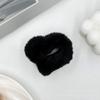 Pasador de amor de felpa marrón para mujer, parte trasera de la cabeza, recogido, clip para el cabello, pasador sencillo, tocado, nuevo clip de tiburón de principios de otoño