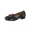 2026 Nuevo Estilo Británico Temperamento Casual Bloques de Color Otoño Planos Casuales Ligeros Puntera Cuadrada Slip-on Mocasines para Mujer