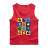 Chaleco infantil ropa infantil para niños lobo espacial asesino verano nuevo bebé camiseta sin mangas delgada exterior algodón top
