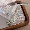 Decoraciones de Uñas Estilo Francés Transparente Hielo Moños Nuevos Dulces Cinta Tridimensional Resina Pedrería Decoración de Uñas DIY