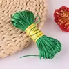 Línea 7 20 m pulsera DIY collar cuerda trenzada nudo chino alambre colgante dorado línea trenzada cuerda roja material fuerte