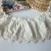 13cm Algodão Bordado Renda Acessórios Barra de Saia Punhos Algodão Lo Guarda-chuva Artesanal Material DIY Atacado