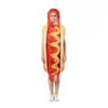 Muñeco de Esponja Halloween Transfronterizo Europeo y Americano Fiesta de Cosplay Divertido Broma Perro Caliente Kétchup Disfraz