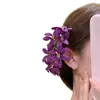 Flores Suaves por la Mañana, Atmósfera Dulce de Primavera, Hermoso Pasador de Flor Rosa, Accesorio para el Cabello Dulce y Elegante para Mujeres