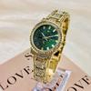 Comercio Exterior Más Vendido Moda Diamante Reloj de Mujer Lujo Ligero Versátil Moda Casual Tres Ojos Seis Manecillas Reloj de Cuarzo Mujer