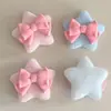 Lindo Lazo de Terciopelo Estrella de Cinco Puntas Accesorios DIY Accesorios para el Cabello Pasador Accesorios de Estrella Ultrasónica Venta al por Mayor