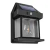 Lámpara de pared impermeable para exteriores, luz de pared solar para patio, luz con sensor para pared de fondo de entrada de villa, luz para terraza de jardín