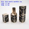 Tubo de lápiz labial diy tubo vacío tallado 3D hecho a mano 12.1mm Nuevo molde de lápiz labial diy hebilla magnética carcasa cuadrada