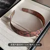 Diadema con Estampado de Leopardo Color Café Textura Mate Carey Estilo Nuevo Versión Coreana Uso Diario Básico Diadema Dentada para Lavarse la Cara y Sujetar el Cabello