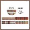 Fita Washi Infeelme Série Tecendo Sonhos Xadrez Básico Material de Decoração para Diário Adesivos em Laço 6 Tipos