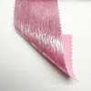 Tela satinada plisada con estampado de lámina dorada en toda la superficie, lavada para ser suave y brillante, arrugada para ropa deportiva de moda y vestuario escénico