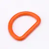 Botones plásticos de colores en forma de D para mochilas y bolsas, anillos colgantes para manualidades, hebillas D, hebillas de conexión semicirculares, hebillas para bolsas de botellas de agua para niños