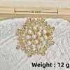 Broches y Accesorios Gymnisky Broche Vintage de Pedrería Europeo y Americano Broche Estrella Bamang para Traje Suéter Bufanda Decoración