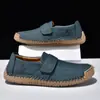 Sapatos Casuais Doudou Novos para Casal Primavera e Outono Tamanho Grande Respiráveis Mocassins Costurados à Mão Sapatos Rasos Casuais de Comércio Exterior para Homens e Mulheres