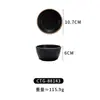 Plato con sabor a melamina, de plástico negro, de dos compartimentos, plato de acompañamiento de tres compartimentos, olla caliente al estilo coreano, plato para salsa para mojar, condimento para barbacoa, comercial