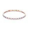 Pulsera para Mujer Estilo Coreano con Diseño de Diamante Rectangular, Joyería Minimalista y Creativa, Pulsera Rectangular Compacta, Producto Transfronterizo de Moda