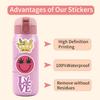 110 Adesivos de Grafite de Planta de Maconha Rosa Decorativos para Scooter, Caderno DIY, Adesivos Transfronteiriços, Atacado de Fábrica