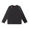 Nova Camiseta de Manga Longa Espessa de Secagem Rápida com Blocos de Cor Outono e Inverno Atributos para Exterior Camiseta de Manga Longa Espessa 10174