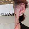 Pendientes de Plata de Ley S925 para Hombre, Gama Alta, Atractivos, Pendientes de Dragón para Niños, Nuevos Pendientes Chinoseros Únicos Retro al por Mayor