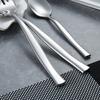 Europa y Estados Unidos 304 cuchillo, tenedor y cuchara transfronterizo acero inoxidable 18-10 vajilla occidental juego de cuchillo, tenedor y cuchara para bistec suministros de hotel