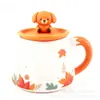 Tampas de silicone para copos, feitas sob medida com seu próprio design, apresentando figuras 3D, mascotes de IP de marcas e tampas de silicone à prova de poeira para brindes promocionais
