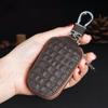 Nova Cintura Pendurada Zíper Chave Do Carro Caso Couro Genuíno Crocodilo Padrão High-end Chave Do Carro Caso Chave Universal Masculina Caso