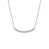 Collar de Plata de Ley S925 Sonrisa Simple Elegante Diseño de Nicho Tendencia Lujo de Gama Alta Accesible Regalo del Día de San Valentín