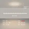 Lustre LED minimalista italiano para sala de jantar, moderno e simples, luxo leve, sensação de alta qualidade, balcão de bar, mesa de jantar, luminária linear para sala de jantar