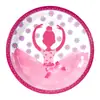 Suministros para Fiesta de Cumpleaños Infantil de Niñas de Ballet Rosa Trompeta de Soplar Bandera Triangular Juego de Platos de Papel con Cuchillo, Tenedor y Cuchara