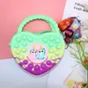Bolsa de Silicona al por Mayor Bolso Cruzado para Niñas Almacenamiento Billetera para Monedas Alivio del Estrés Infantil Bolsa Tote de Hombro con Burbujas Bolsa de Almacenamiento Regalo
