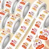 2000 Pegatinas de Rollo Mensaje de Bendición de Pony Año Nuevo Caricatura Festiva Creativas Pegatinas Selladoras Año del Caballo Pegatinas Decorativas DIY