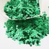 Atacado em estoque do fabricante de lantejoulas redondas 3/4/5/6mm, miçangas iridescentes e pedaços de glitter para acessórios de vestuário DIY e componentes de joias