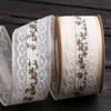 Estilo Coreano Cinta Gasa Calada Encaje Jacquard Cinta DIY Lazo Flor Cinta Cinta Cinta