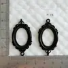Colgante Ovalado de Encaje Vintage Estilo Europeo Colgante Marco de Fotos de Aleación Accesorios para Collares y Pulseras DIY Fábrica En Stock