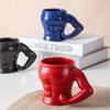 Taza de Cerámica ABS 3D Forma de Hombre Musculoso Taza para Beber Café Taza de Porcelana Diseño 3D Caja de Regalo