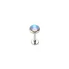 F136 Titanio Borde Envuelto Lengua Ab Perforación Hueso del Oído Clavo para Oreja Clavo para Oreja Aleación de Titanio G23 Joyería para Piercing Clavo para Labio Clavo para Oreja Piedra Lunar