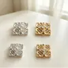 Nuevos colgantes de joyería estilo chino, accesorios de cobre fundido, accesorios para el cabello DIY, collares, piezas de colgante de flor con patrón de nube hueca tradicional