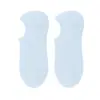 Calcetines Invisibles Finos de Algodón para Mujer de Primavera y Verano, Sin Costuras, Color Sólido, Simples, Absorbentes de Sudor, Duraderos, Antideslizantes, Calcetines Cortos Antideslizantes en el Talón