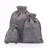Bolsas de Arpillera Multicolores para Manualidades Bolsas de Regalo de Navidad Bolsas de Dulces Bolsas con Cordón Logo al por Mayor