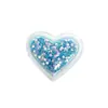 Accesorios con Arena Movediza en Forma de Corazón, Dijes de Zapato de TPU Tridimensionales, Lentejuelas Transparentes, Decoraciones de Estrella de Cinco Puntas, Accesorios para Zuecos