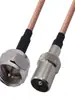 Cable de antena de TV 4K8K, cable de señal para decodificador, cable plateado de alta definición, cable de circuito cerrado con cable, cable con conector F