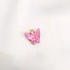 Pendente Borboleta Tridimensional de Liga de Zinco e Acrílico Transfronteiriço Europeu e Americano Pingente para Pulseira, Colar, Brincos, Acessórios de Roupa
